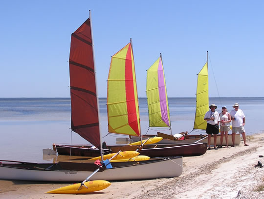BSD Sport and Expedition kayak sail rigs Port St Joe Bay