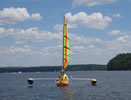 BSD in Chicago kayak sailing with BSD Batwing Sails- June 2011