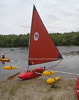 kayak Canoe sail rig  - BSD at Jersey Paddler and Sebago Canoe Club